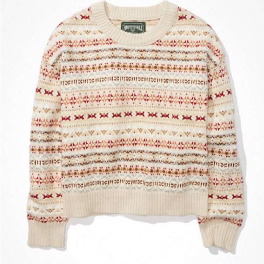AE Fairisle Snowdrift Sweater